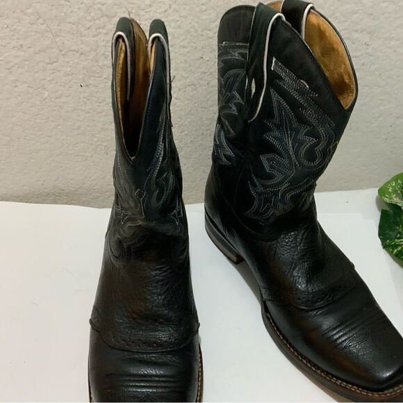 Canberra men’s size 8.5 black tan leather - Picture 15 of 16